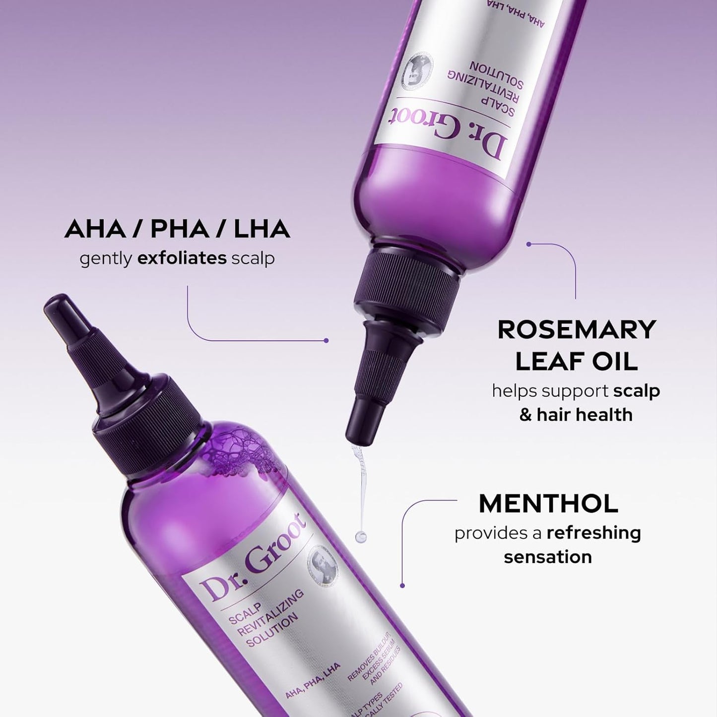 Dr. Groot Solution Revitalisante Exfoliante Détoxifiante pour le Cuir Chevelais